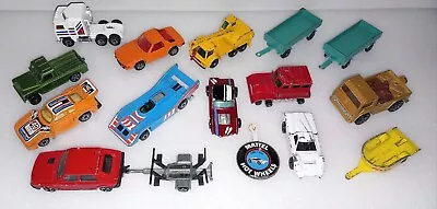 Buy Matchbox Corgi Majorette Hot Wheels Kenner Diecast Cars Bundle 1960/70s Played • 9.99£