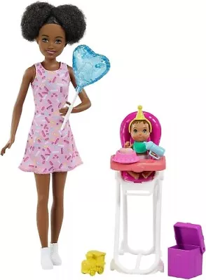 Buy Mattel - Barbie Skippers Babysitters Black Hair From Assort - Mattel  - (Spielw • 32.51£