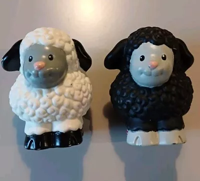 Buy Fisher Price Little People Sheep X 2 Black & White Animal Pre-School Toys  • 9.95£