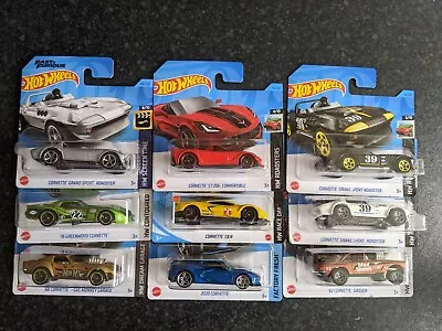 Buy Hot Wheels Chevrolet Corvette Bundle - Gas Monkey,Greenwood,C8,Z06,Grand Sport • 25£