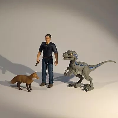 Buy Jurassic World Dominion Owen Grady & Velociraptor Beta Action Figures By Mattel • 15£