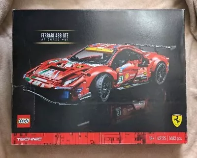 Buy Lego Ferrari 488 GTE AF CORSE #51 Set 42125 Race Car  • 120£