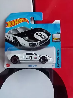 Buy Hot Wheels Ford GT40 12/250 Factory Fresh 2/10 2024 White HTC51 • 6.50£