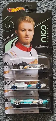 Buy Set Of 3 Hotwheels Nico Rosberg - F1 Racer/winning Formula & F-racer  • 14.99£