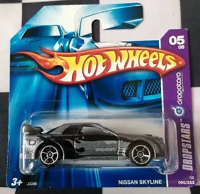 Buy 2006 Hot Wheels Nissan Skyline GT-R R32 Dropstars Short Card 060/223 #05/05 • 39.95£