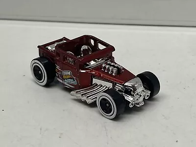 Buy Hot Wheels Bone Shaker Maroon Red 2014 Mattel Unboxed • 2.99£