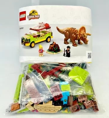 Buy LEGO 76959 Jurassic Park Triceratops Research *NO BOX Or FIGURES* • 26.99£