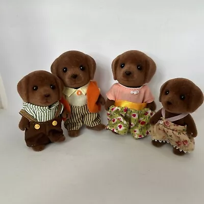 Buy Sylvanian Families Brown Labrador Family Excellent Condition • 0.99£