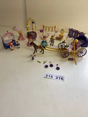 Buy Playmobil Princess Bedroom Bath Carriage Job Lot • 14.99£