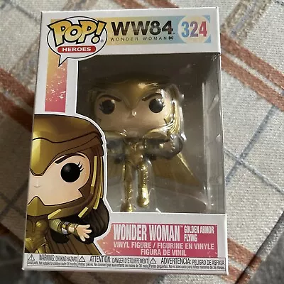 Buy Funko Pop! Heroes: Wonder Woman 1984 - Wonder Woman Golden Armor Flying... • 10£