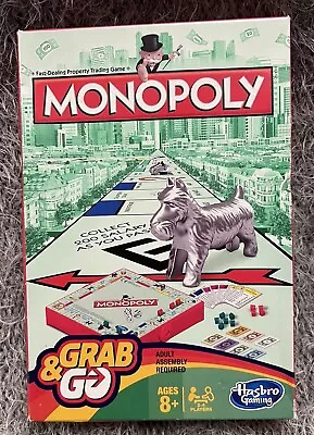 Buy Hasbro Family Gaming Grab And Go Monopoly Travel Game Hasbro New • 3.99£