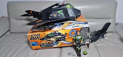 Buy Hasbro 1996 Action Man Stealth Nighthawk Jet With Jet Car + Figure + Accessories • 59.99£