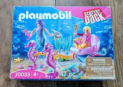 Buy Playmobil Starter Pack - Seahorse Carriage Mermaids - 70033 - Sealed Box Scuffed • 24.99£