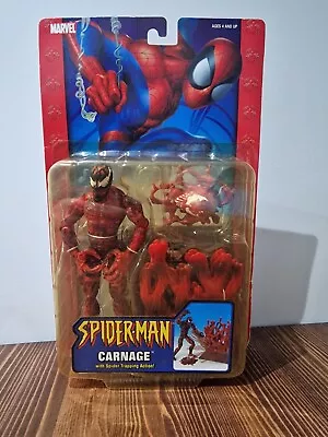 Buy Rare Spider-Man CARNAGE Spider Trapping Action Figure 2004 Marvel Toybiz Sealed • 49.99£