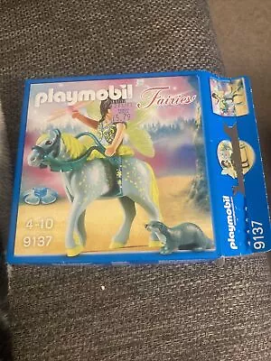 Buy Playmobil 9137 Enchanted Fairy With Horse, Otter And Dragonfly + Box • 7£