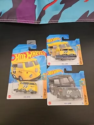 Buy 3x Hot Wheels VW Volkswagen Kool Kombi T1 Transporter Combine Postage Brand New • 12£