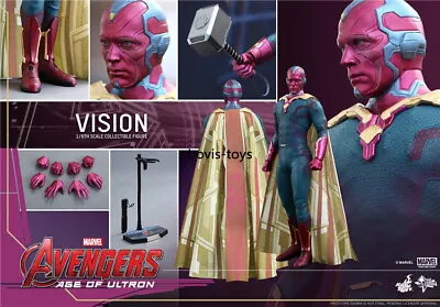 Buy New Hot Toys MMS296 Avengers 2-Age Of Ultron-The Vision 1/6 Collectible Figure • 169.99£