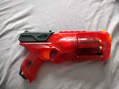 Buy Nerf N-Strike Elite Strongarm Sonic Fire Transparent Red Blaster With Darts • 6.99£