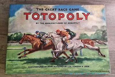 Buy Vintage Totopoly Board Game 1949 Edition Complete With Original Instructions • 24.99£