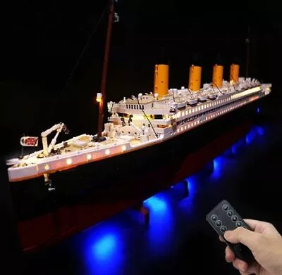 Buy LED Light Kit For Titanic - Compatible With LEGO® 10294 Set (Remote Version) • 87.91£