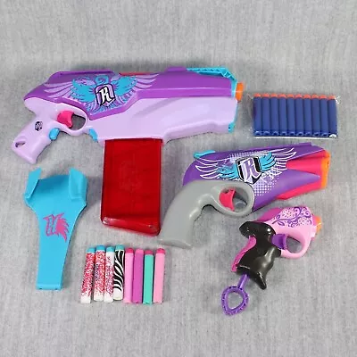Buy NERVE REBEL Summer Fun Guns Blasters Pistols Accessories Pink Purple Girl Lot A • 33.33£
