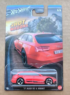 Buy Hotwheels 2024 HOT WAGONS 17 AUDI RS 6 AVANT 5/5 RED • 14.39£