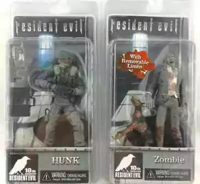 Buy 2pc  Resident Evil 10Th Anniversary Biohazard Hunk &Zombie Action Figure 7'' SET • 39.99£