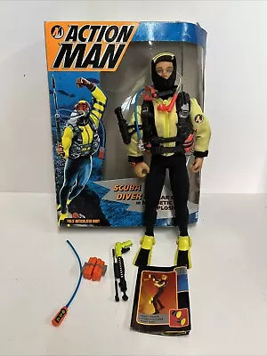 Buy Action Man Scuba Diver Action Figure Vintage HASBRO 1993 Boxed • 34.99£