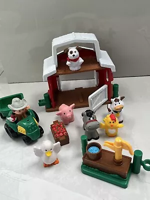 Buy Fisher Price Little People Discovering Animal Farm Barn & Tractor Lot Bundle  • 19.99£