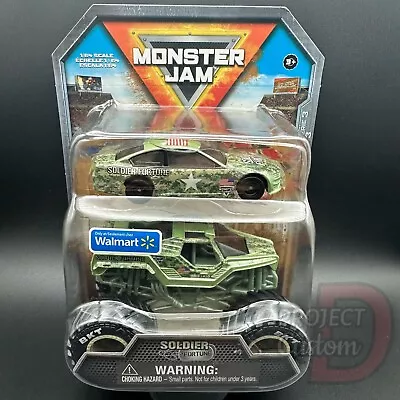 Buy Monster Jam Trucks Soldier Fortune + Race Nascar US Walmart Exclusive Series 3 A • 20.47£