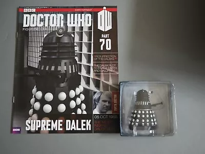 Buy EAGLEMOSS Doctor Who No.70 BLACK SUPREME DALEK FIGURE & MAGAZINE • 22.99£