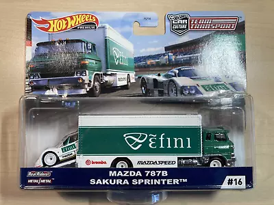 Buy Hot Wheels New Team Transport Mazda 787B + Sakura Sprinter On Real Riders • 38.50£