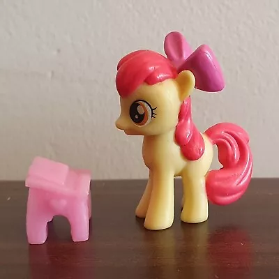 Buy My Little Pony Apple Bloom Earth Pony Mini Figure/Blind Bag Figure With Desk • 5£