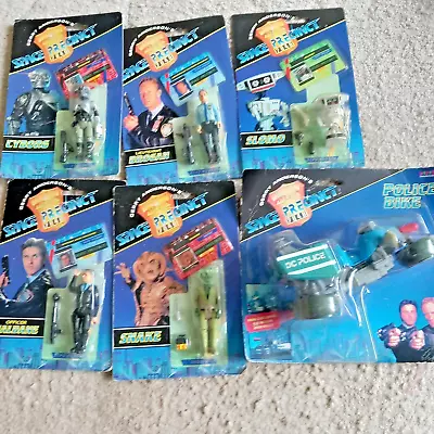 Buy Vivid Space Precinct 5 Figures & Police Bike On Card. • 44.99£