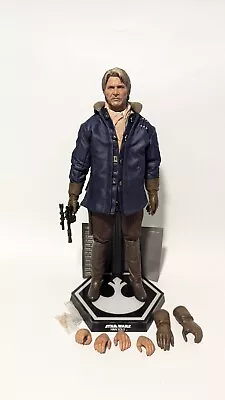 Buy Han Solo Hot Toys MMS374 Star Wars The Force Awakens 1/6 Figure Harrison Ford • 179.99£