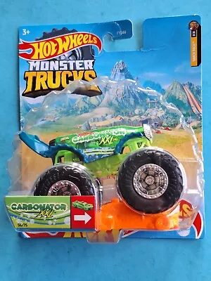 Buy Carbonator XXL  1:64 Hot Wheels Monster Trucks Truck Decapsulator Lime Green • 25.28£