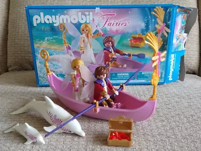 Buy PLAYMOBIL 70000 Fairies - Floating Romantic Fairy Boat With Dolphins • 10£