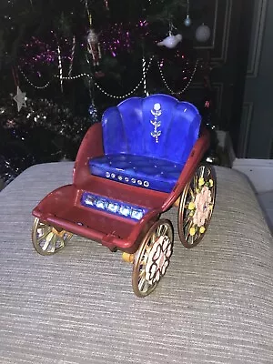 Buy OOAK Painted 2002 Barbie Rapunzel Carriage. Blue Painted Seats. Vintage Mattel • 14.99£