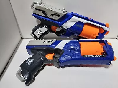 Buy Nerf N-strike Elite Strongarm Blasters Blue X2 • 12.99£