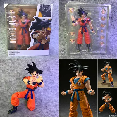Buy Son Goku An Earth Raised Saiyan Dragon Ball Z SHF Action Figure- • 34.32£