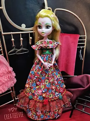 Buy Monster High Dress Clothes Doll Handmade Doll Dress Handmade Clothing • 22.25£