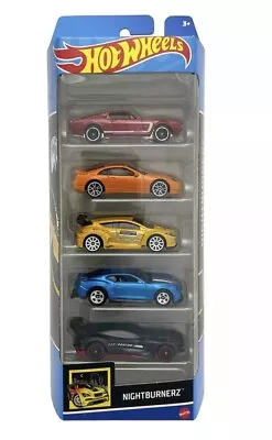 Buy Hot Wheels 5 Pack Diecast Vehicles Kids Toys Cars Mattel Nightburnerz HTV43 New • 13.49£