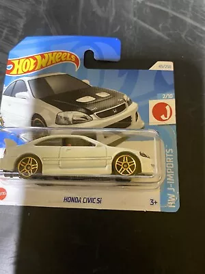 Buy Hot Wheels Honda Civic Si J Imports Import JDM White - On Short Card 2024 • 2.85£