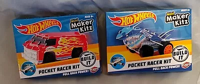 Buy  2x Hot Wheels Mini Maker Kitz, Pocket Racer  Kits, Pull Back Power- Super Van,  • 11£