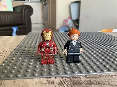 Buy Lego Minifigure Genuine Marvel Iron Man Sh612/pepper Potts Sh740 • 4£