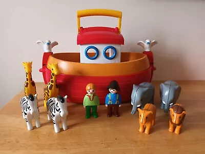 Buy Playmobil 123 Noah's Ark With Noah & His Wife Plus Animals • 10£