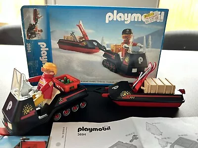 Buy Playmobil Vintage Snowmobile Set 3694 With Box • 17.50£