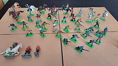 Buy Britains Deetail 1970's  Germans , Cowboys , Indians, Knights Lot Bundle  • 45£