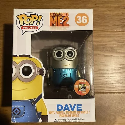 Buy Metallic Dave Despicable Me 2 #36 Funko Pop 1008 Piece Limited • 180£