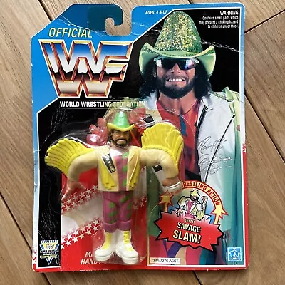 Buy Wwf Hasbro Moc Macho Man Randy Savage Series 5 Cowboy Free Worldwide Delivery Nr • 76£